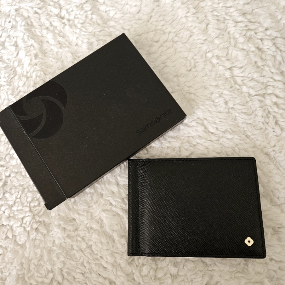 NWOT Samsonite Leather Money Clip Wallet